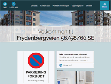 Tablet Screenshot of frydenbergveien.herborvi.no