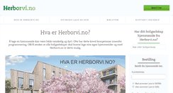 Desktop Screenshot of herborvi.no